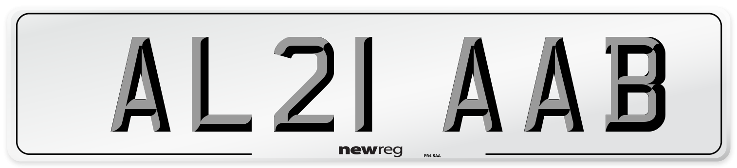 AL21 AAB Number Plate from New Reg